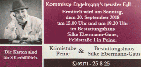 »Krimistube - Sascha Gutzeit Lesung, 30-09-2018«